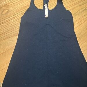 Lululemon Athletica Blue Fitted Sleeveless Tank Top